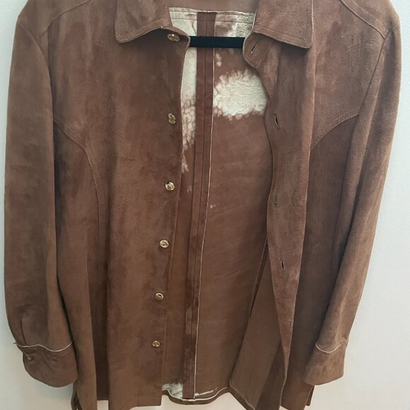 Jaan J women's jacket, suede/leather women's jacket, small women's jacket - Picture 2 of 4